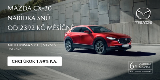 Mazda CX-30 s úrokem 1,99% p.a. 